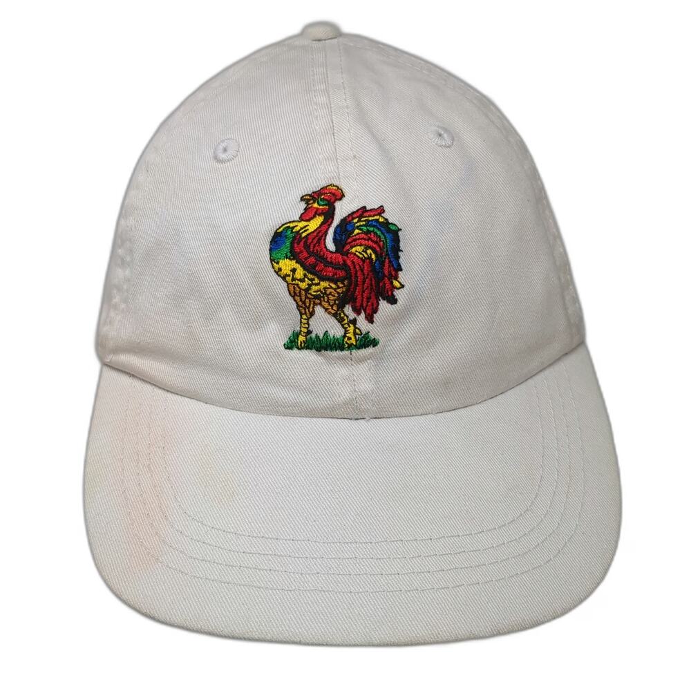Alternative Baseball Cap White One Size Cockspur Rum Rooster Hat Slideback